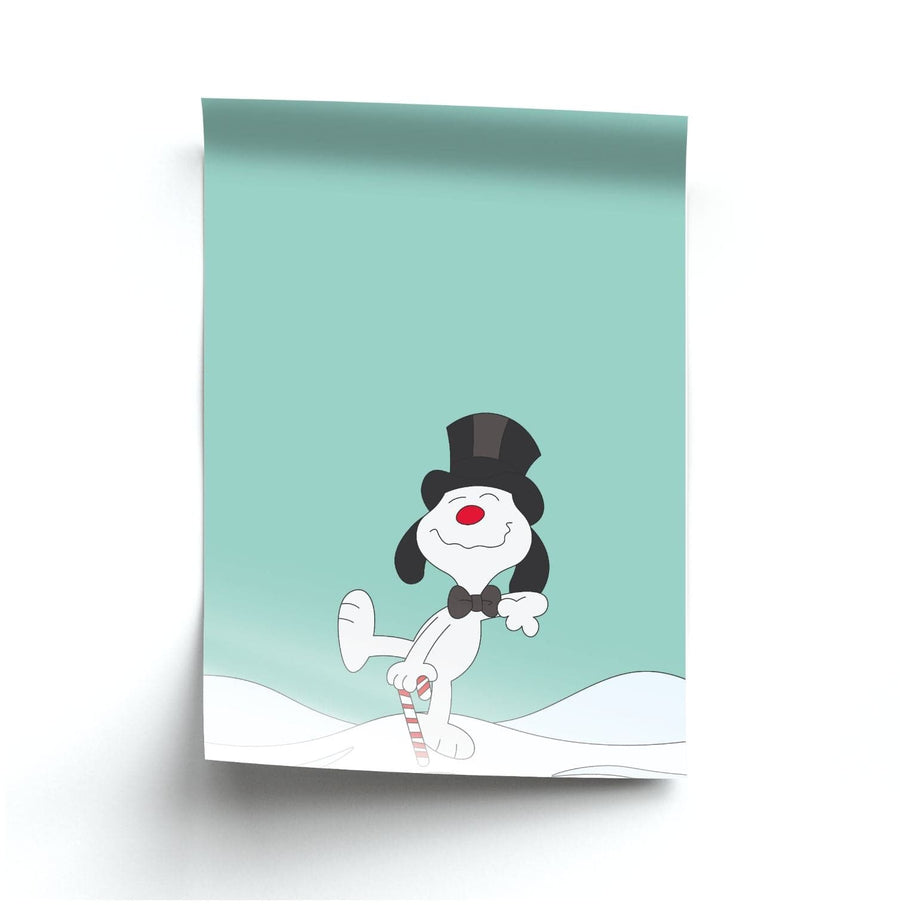 Snowman Snoopy  Poster