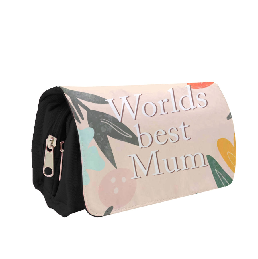 Worlds Best Mum - Floral Mother's Day Pencil Case