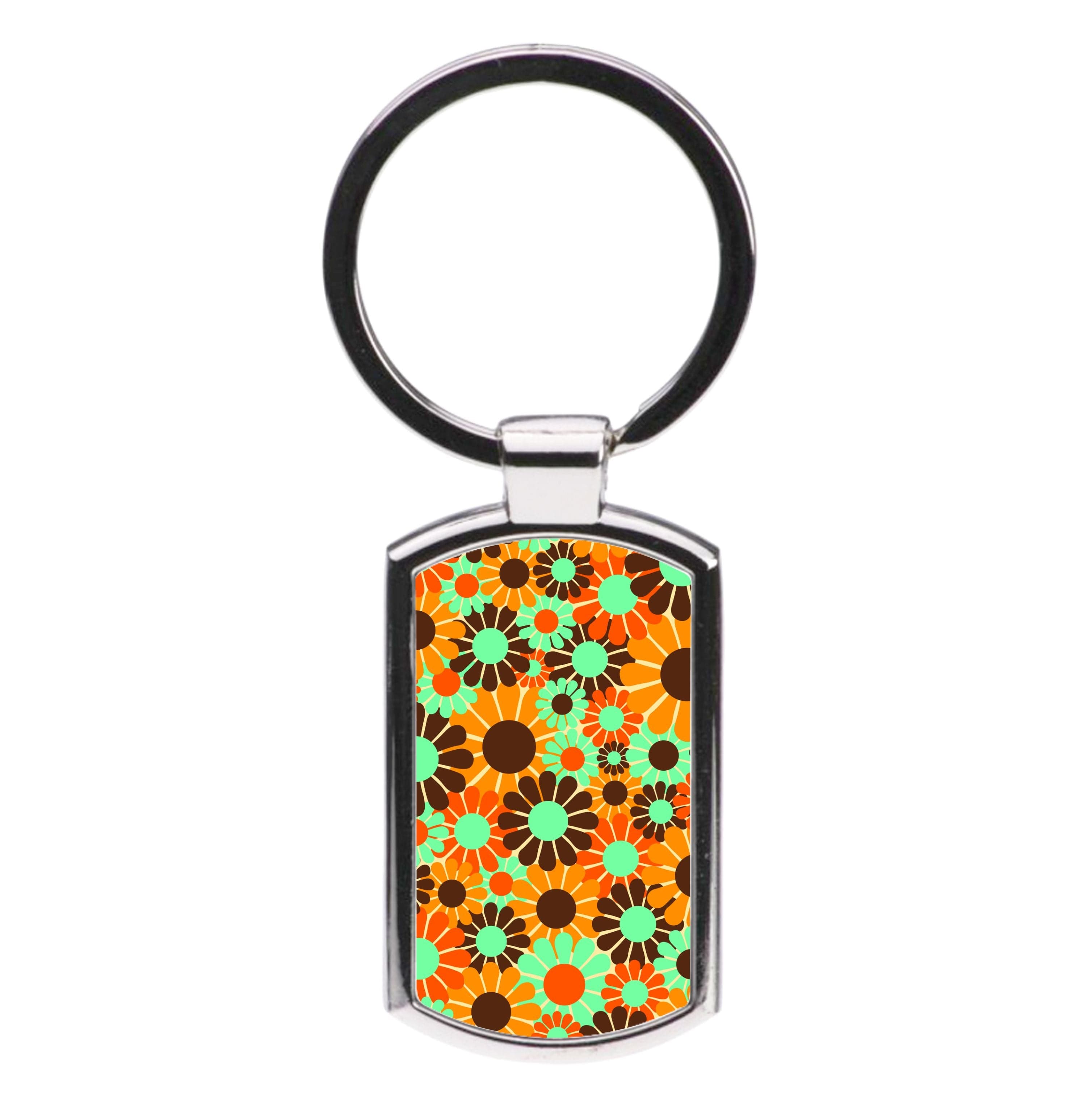 Flower Collage  Luxury Keyring