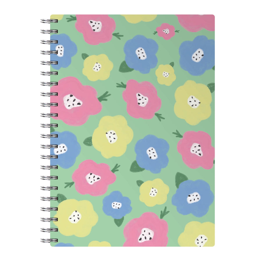 Painted Flowers - Floral Patterns Notebook