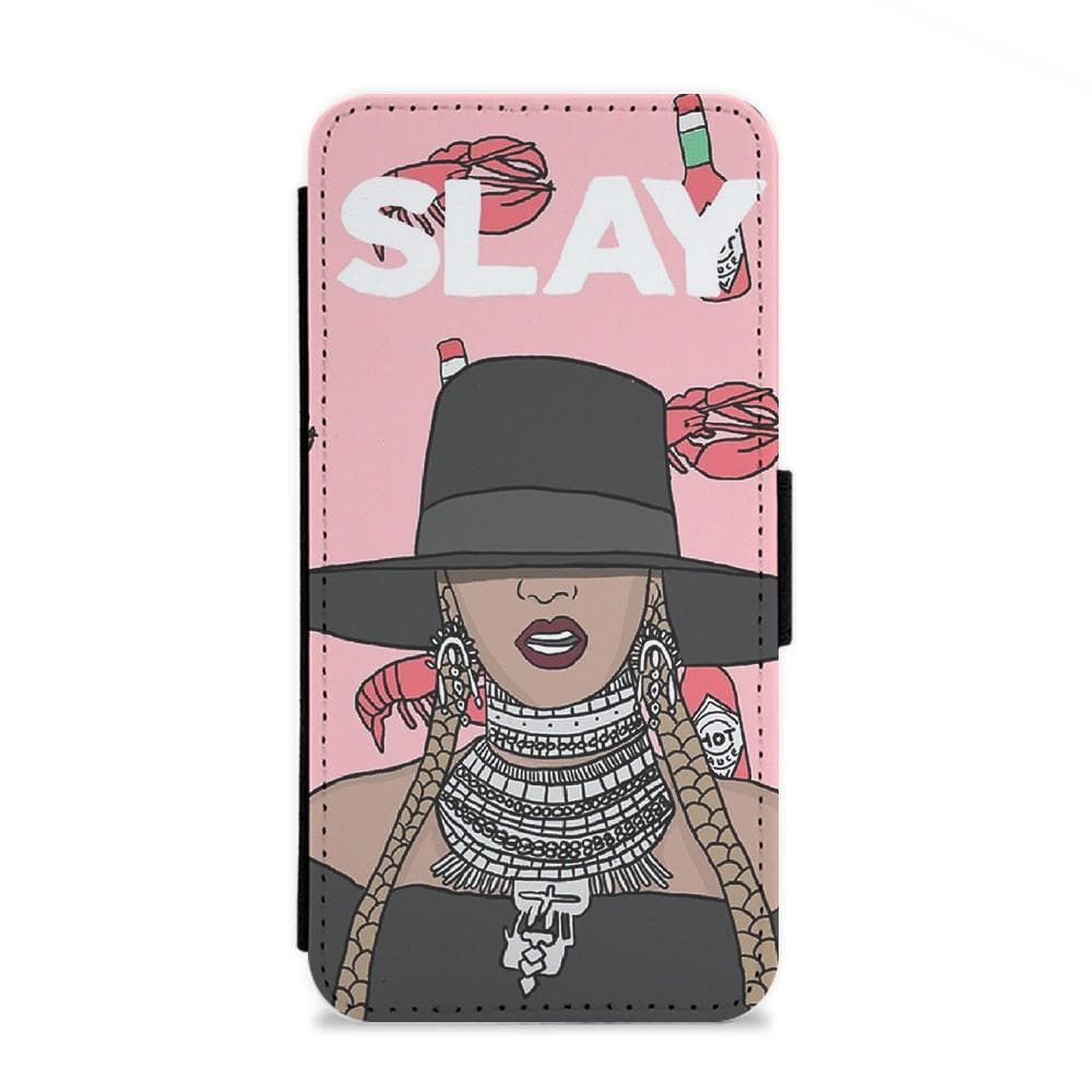 Slay - Beyonce Cartoon Flip Wallet Phone Case - Fun Cases