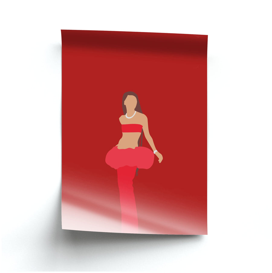 Red Skirt - Zendaya Poster