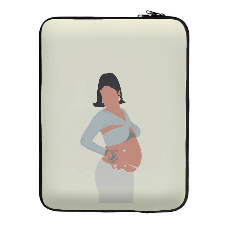 Pregnancy Announcement - Rihanna Laptop Sleeve