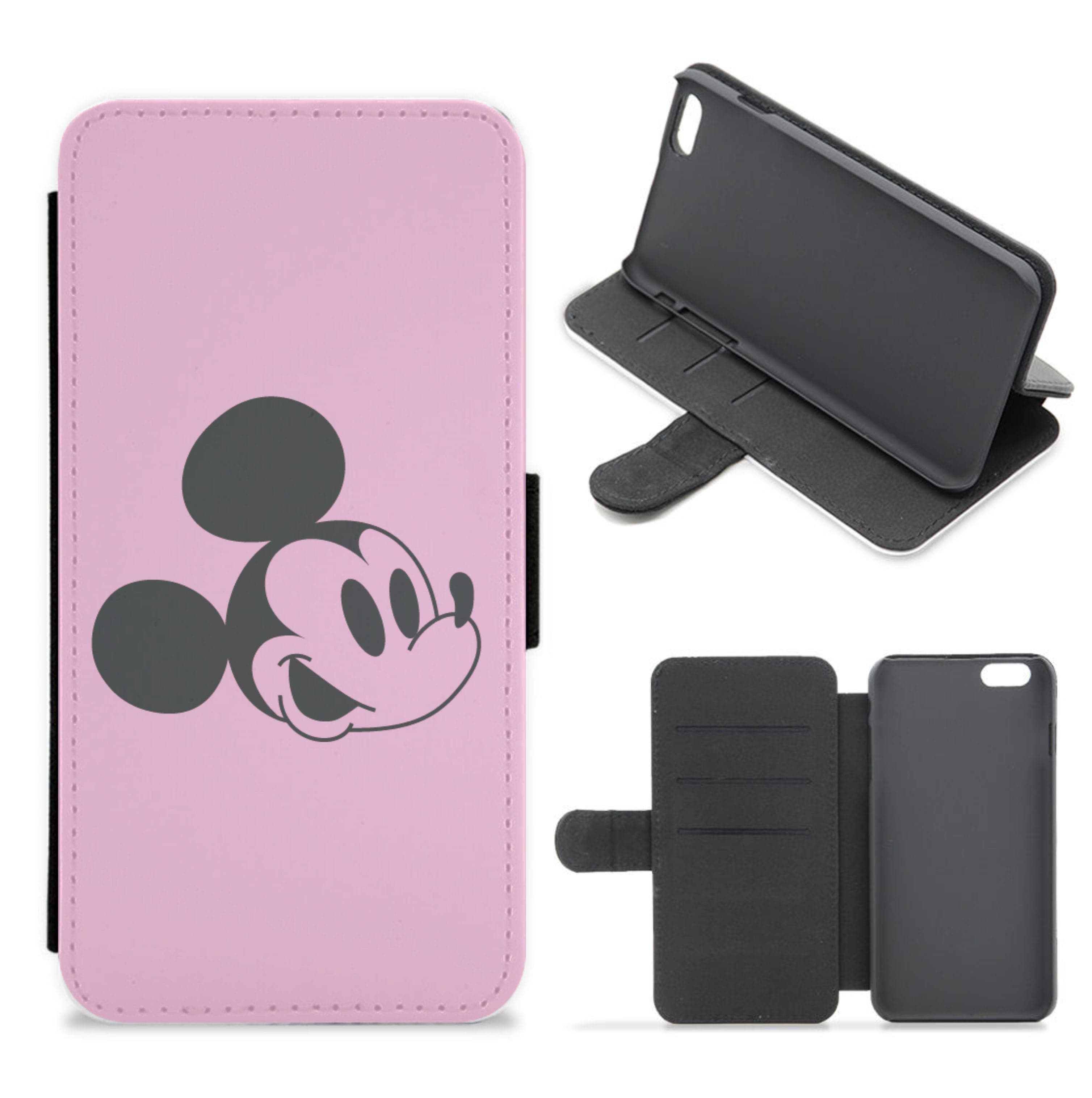 Pink Mickey Flip / Wallet Phone Case