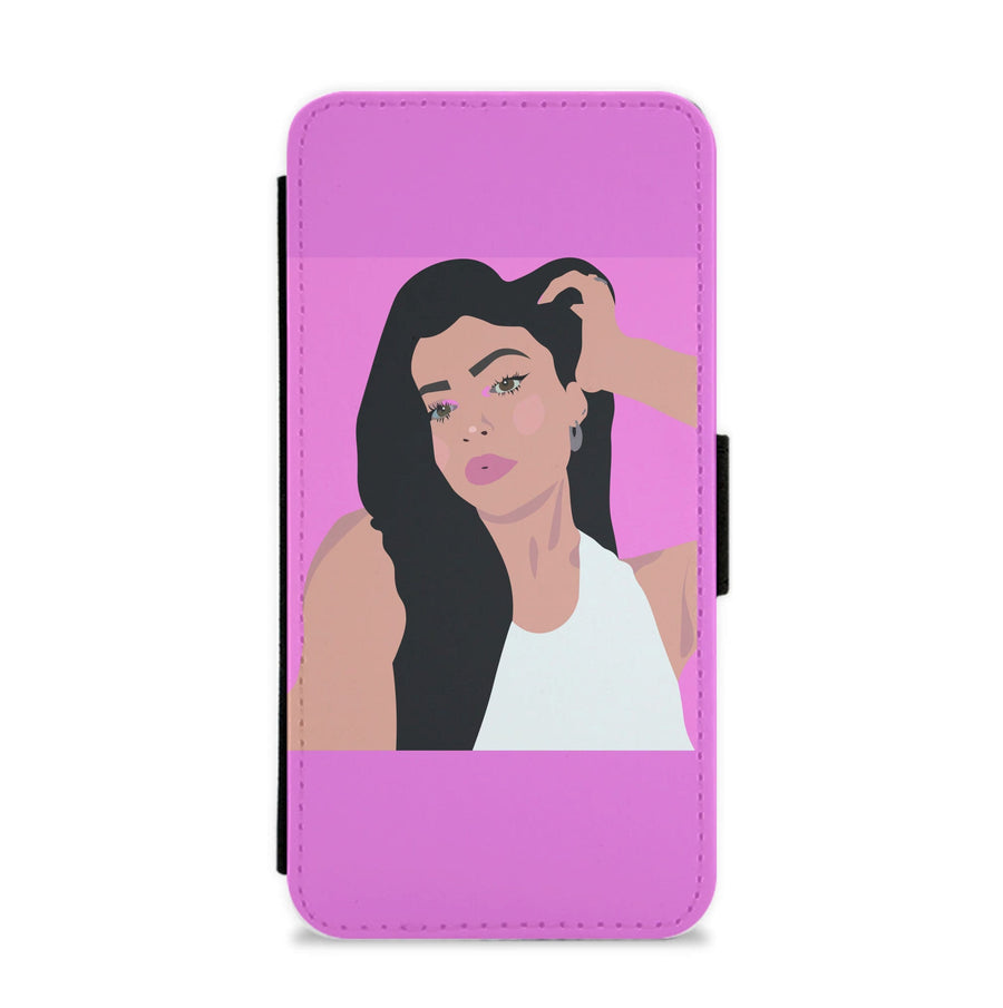 Doing makeup - Kylie Jenner Flip / Wallet Phone Case