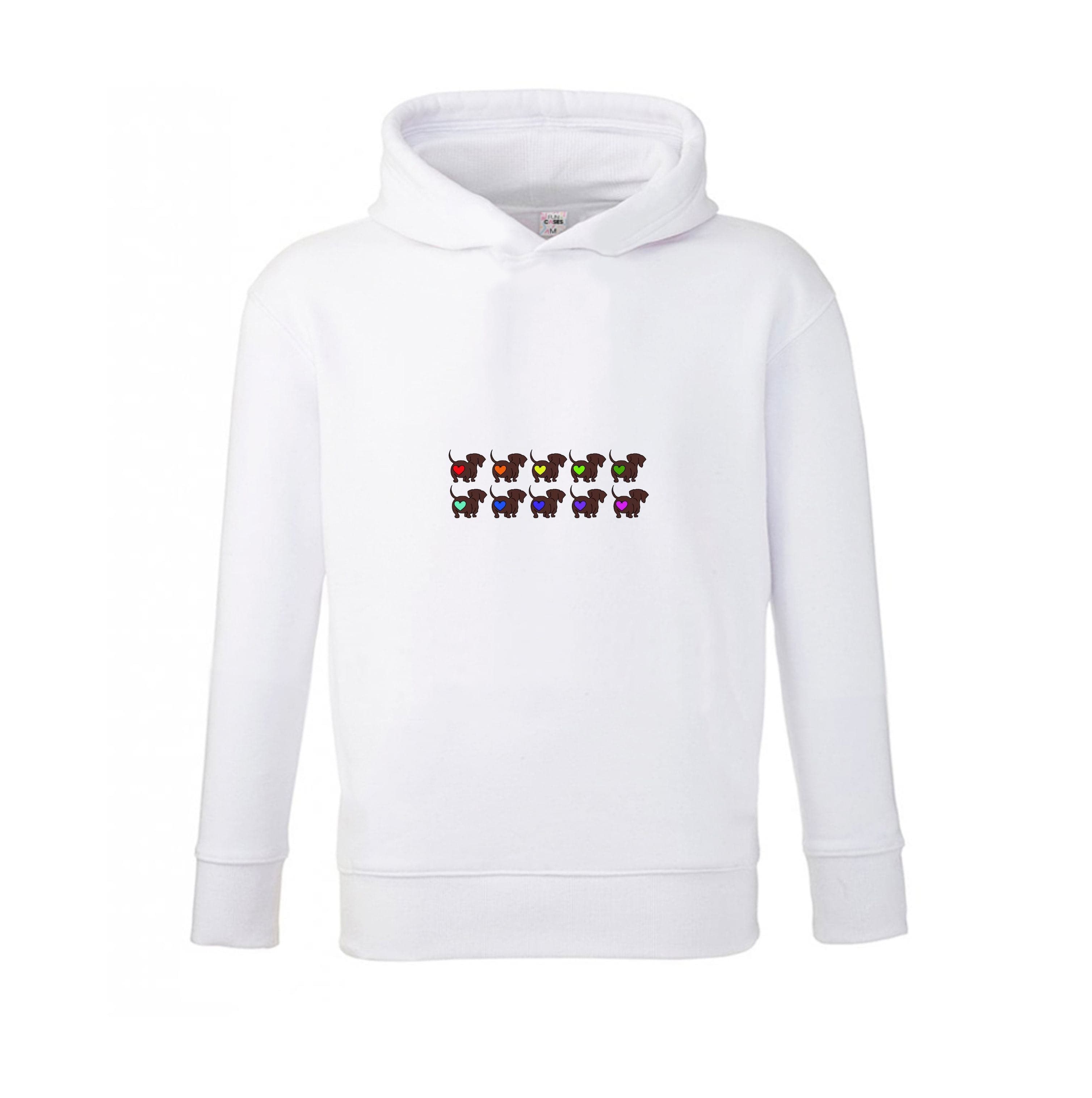 Love hearts - Dachshunds Kids Hoodie