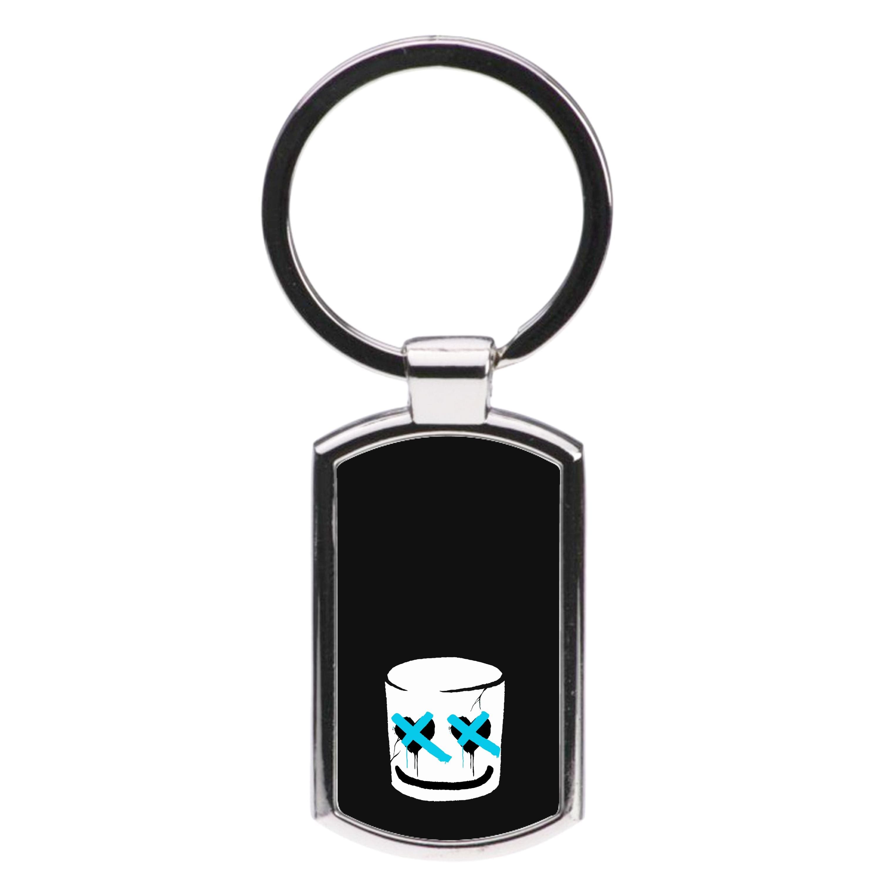 Blue Eyes - White Helmet DJ Luxury Keyring