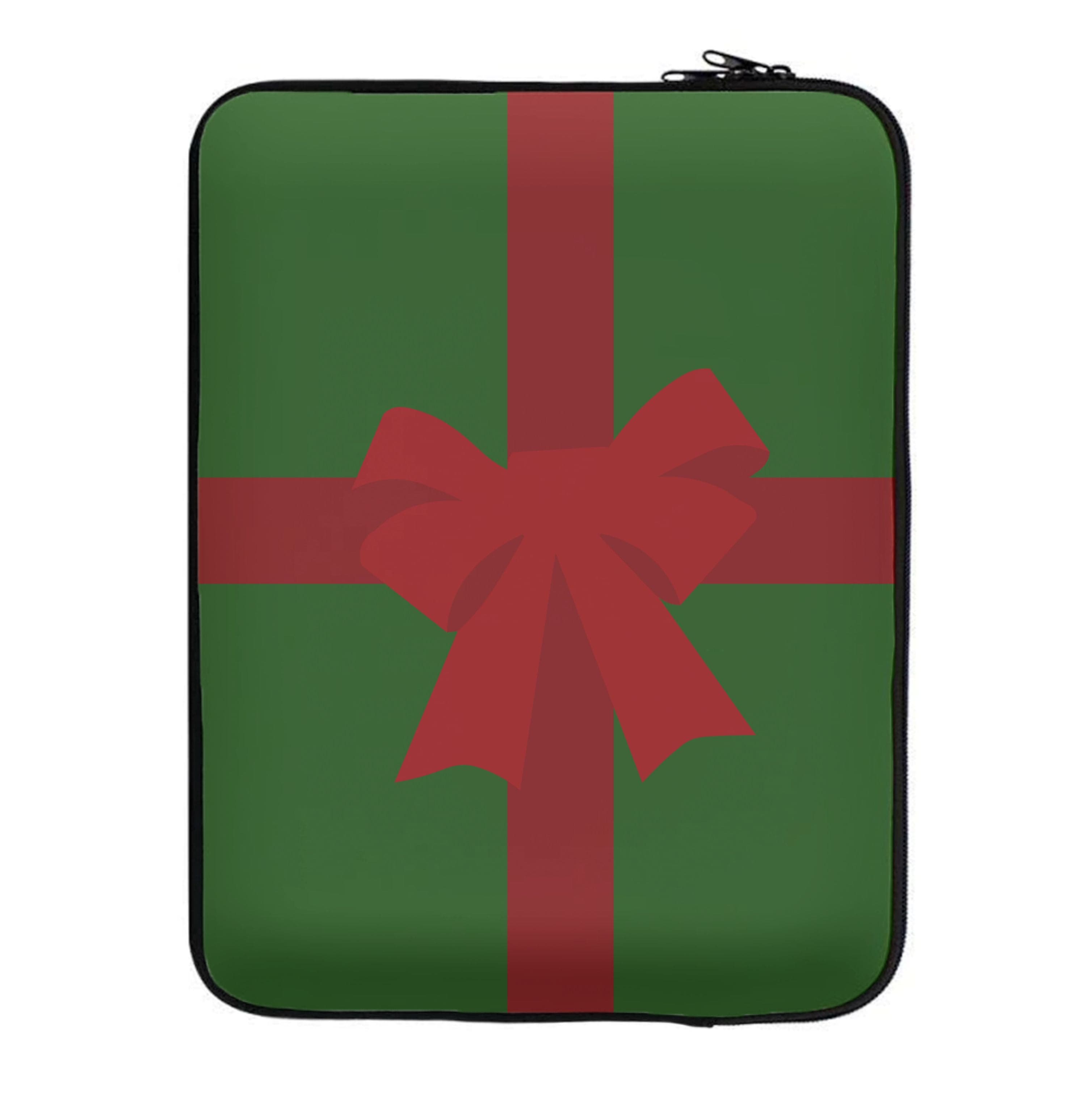 Xmas Bow - Christmas Patterns Laptop Sleeve