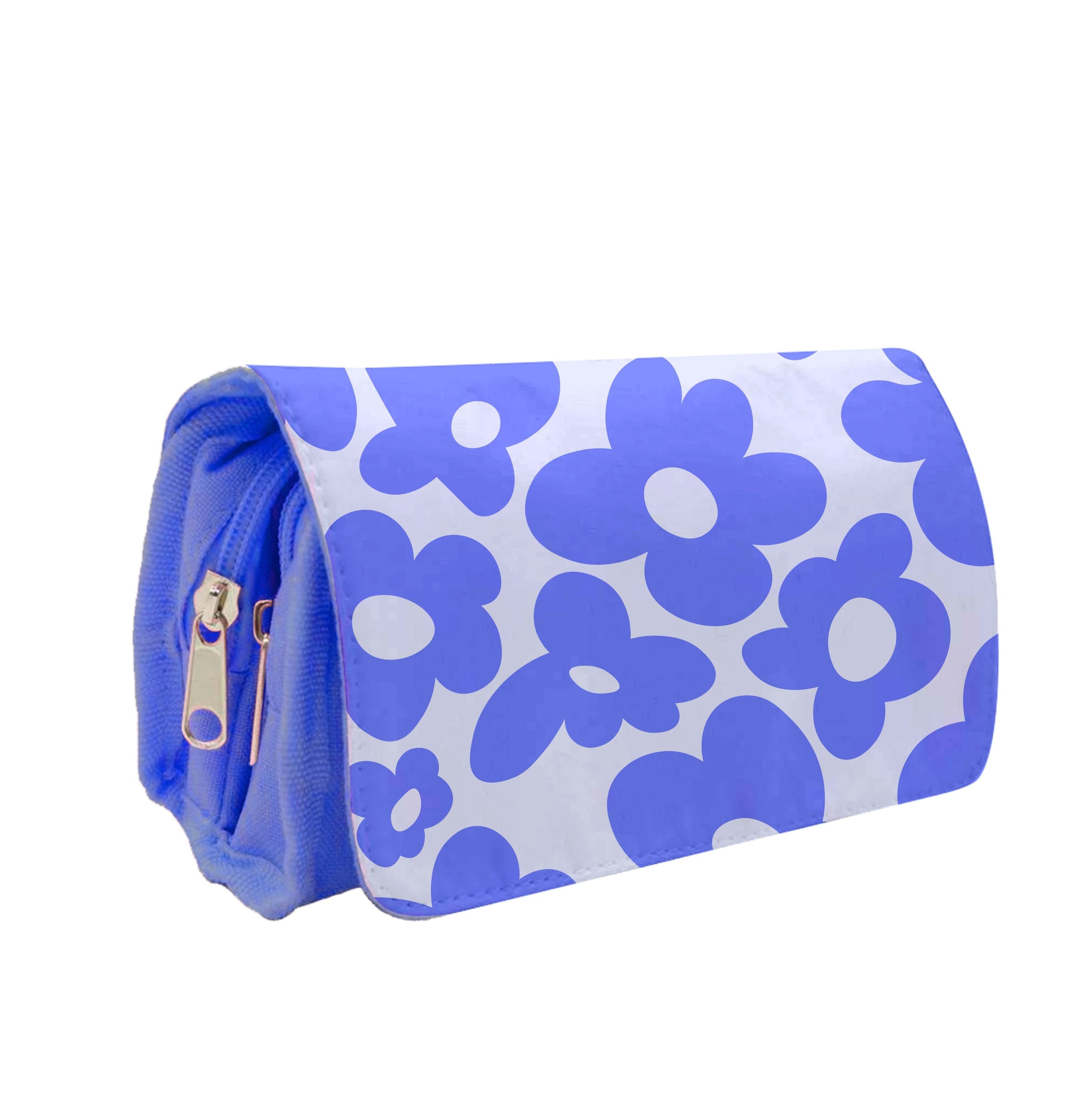 Blue Flowers - Trippy Patterns Pencil Case