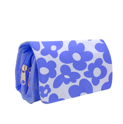 Blue Flowers - Trippy Patterns Pencil Case