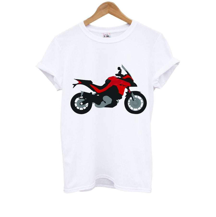 Red Motorbike - Moto GP Kids T-Shirt