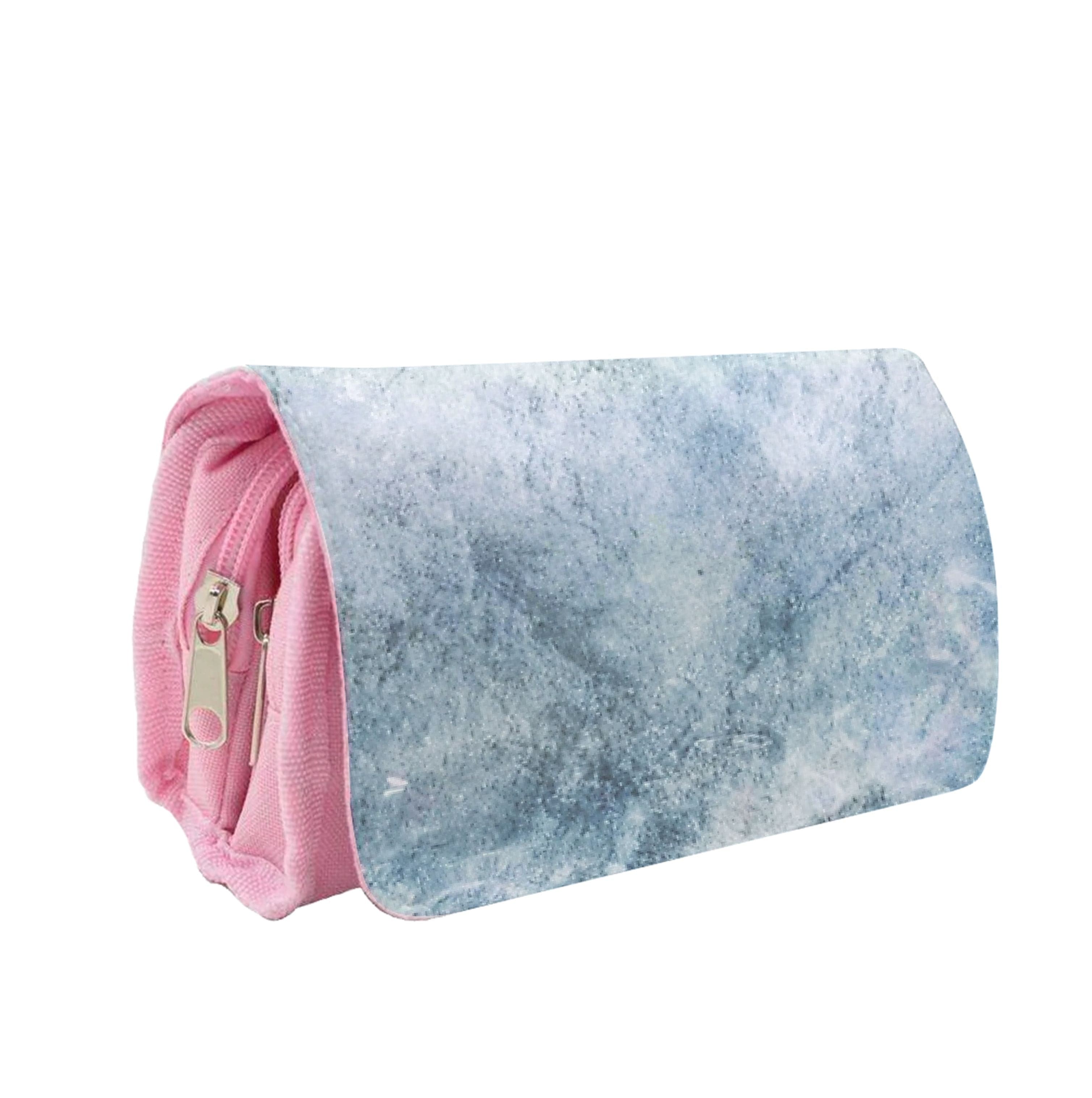 Sea Blue Marble Pencil Case