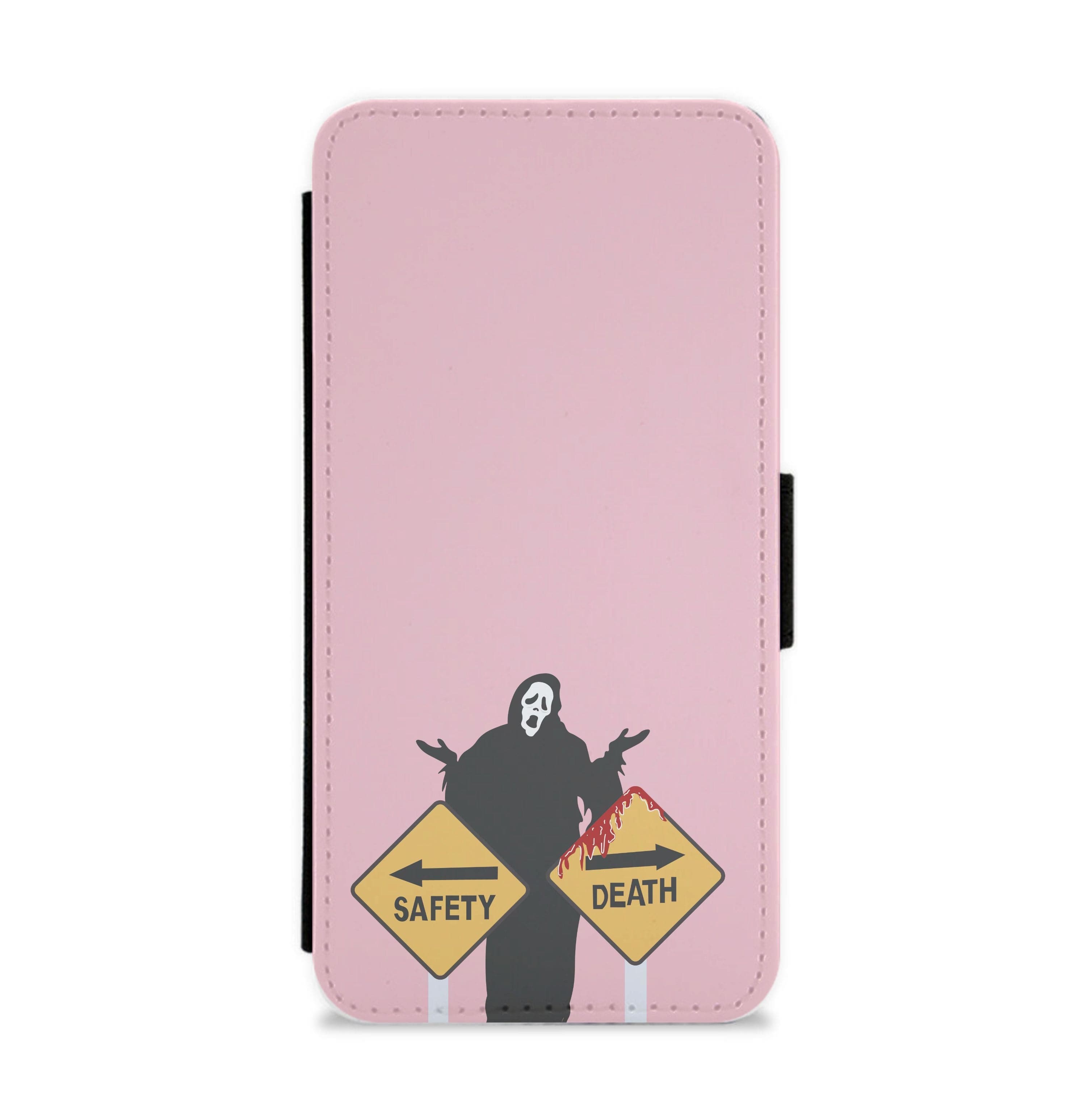 Safety Or Death - Scream Flip / Wallet Phone Case