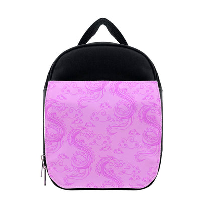 Pink Dragon Pattern Lunchbox