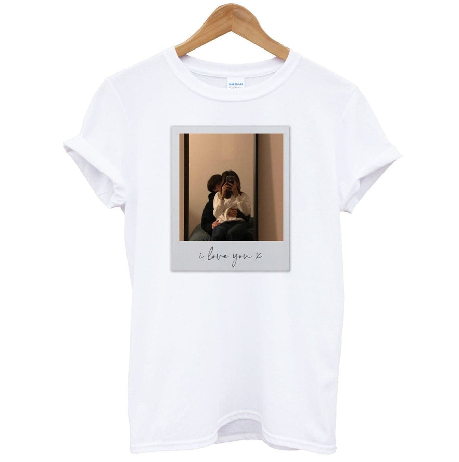 I Love You Polaroid - Personalised Couples T-Shirt