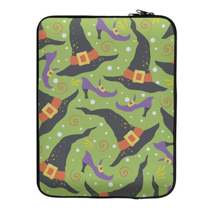 Witch's Attire Pattern - Halloween Laptop Sleeve