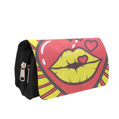 Spiral Kiss - Pop Art Pencil Case