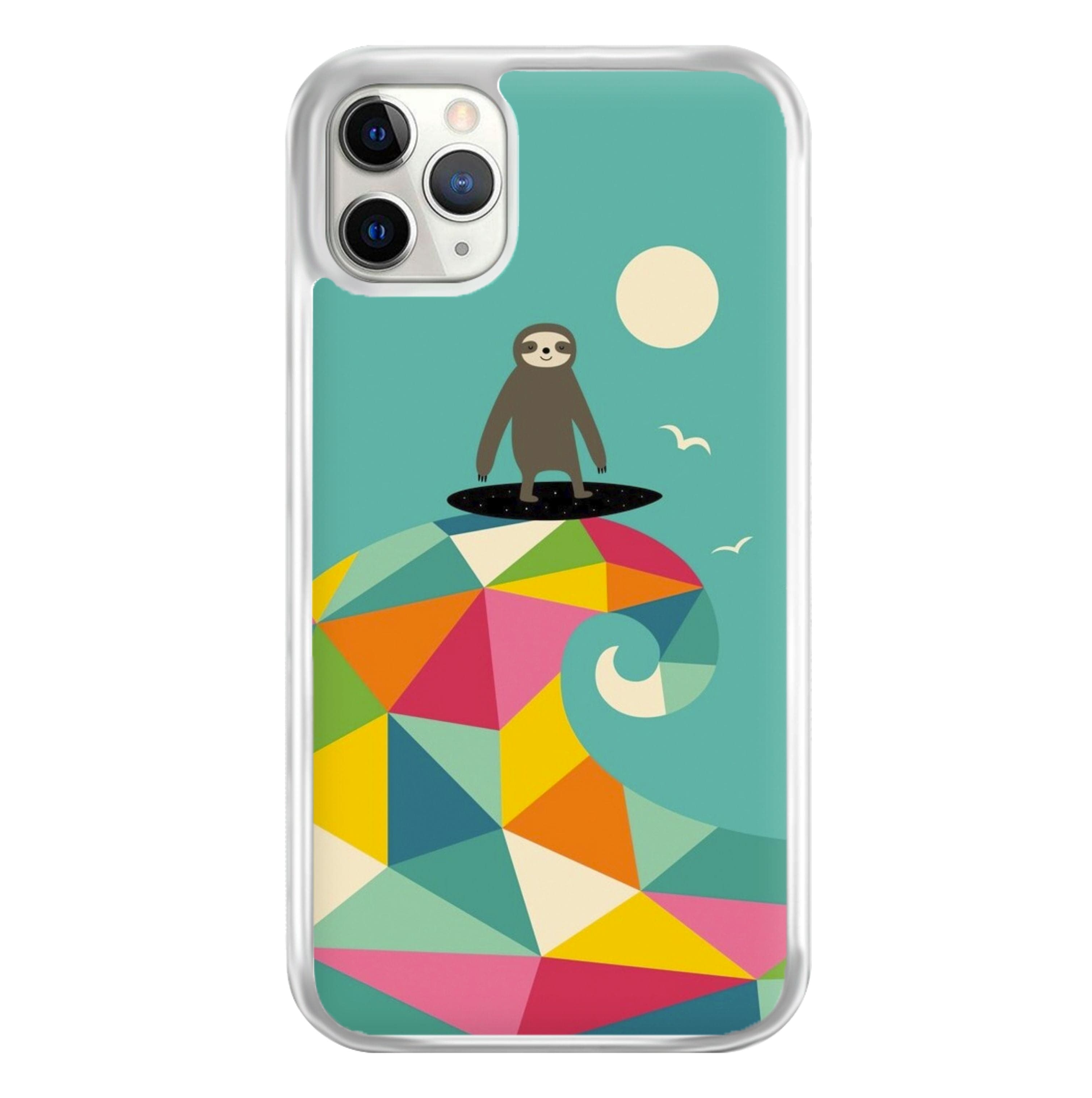 Surfing Sloth Phone Case