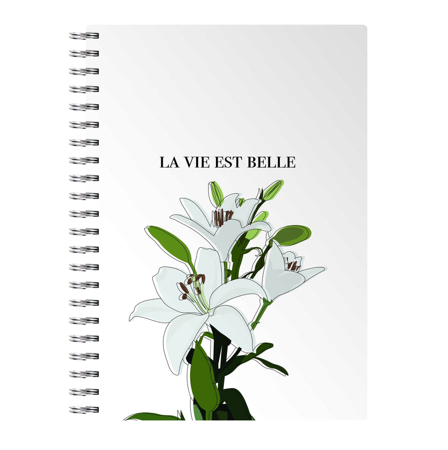 La Vie Est Belle - Clean Girl Aesthetic Notebook