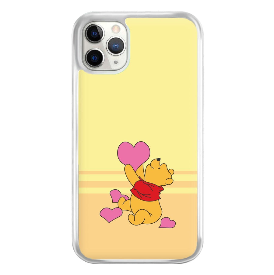 Pooh Love Heart Balloons - Disney Valentine's Phone Case