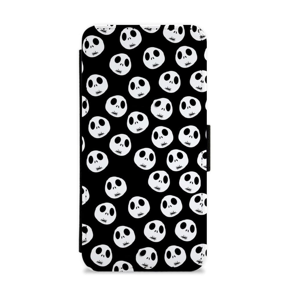 Jack Skellington Pattern - Nightmare Before Christmas Flip / Wallet Phone Case - Fun Cases