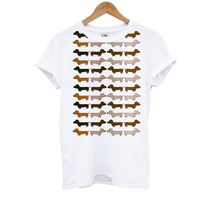 Collage - Dachshunds Kids T-Shirt