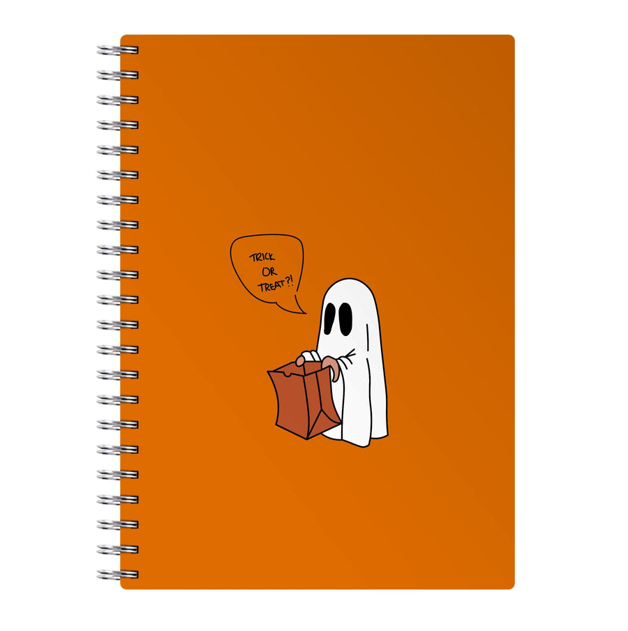 Trick Or Treat Ghost - Halloween Notebook