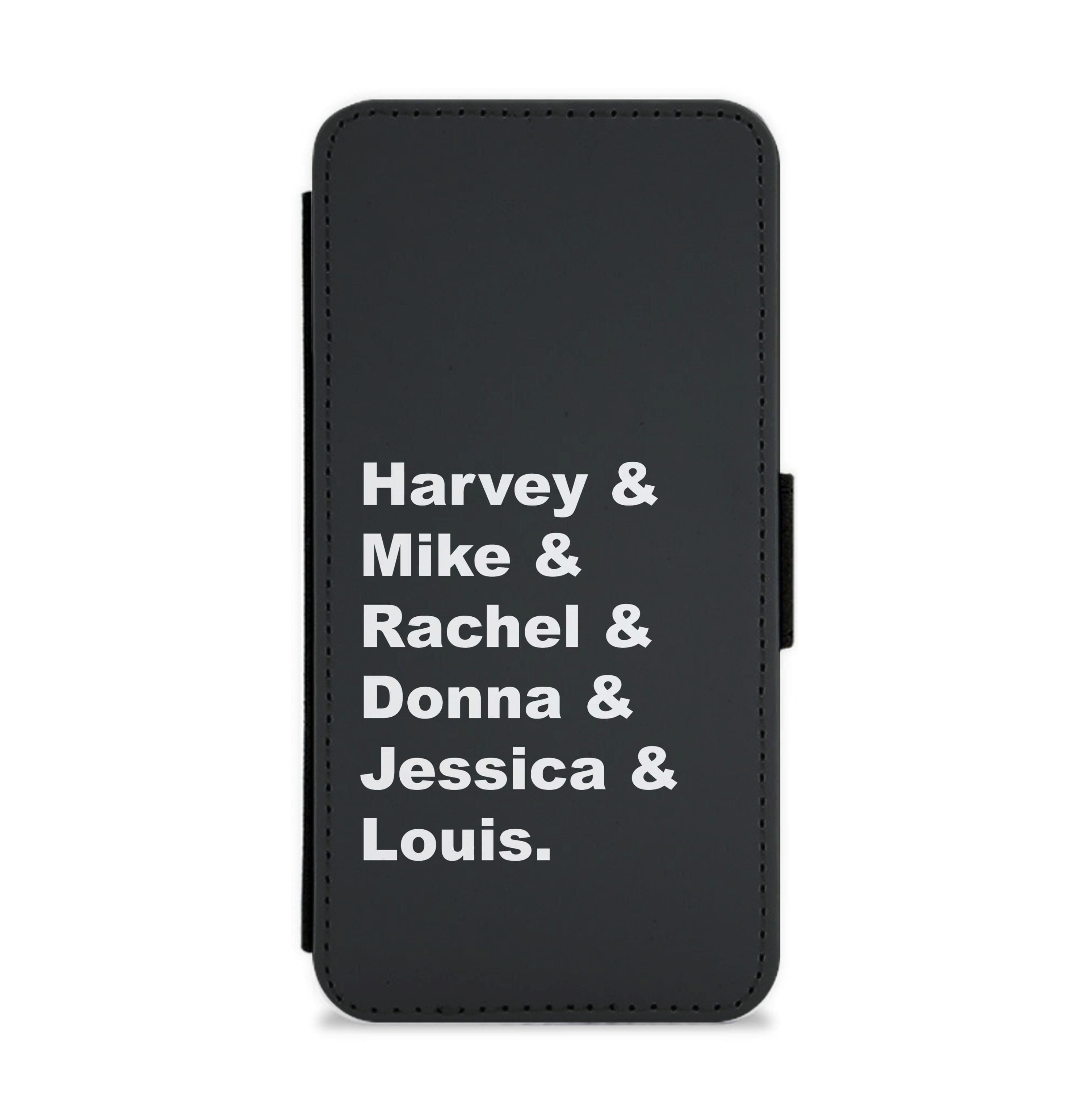 Character Names Flip / Wallet Phone Case