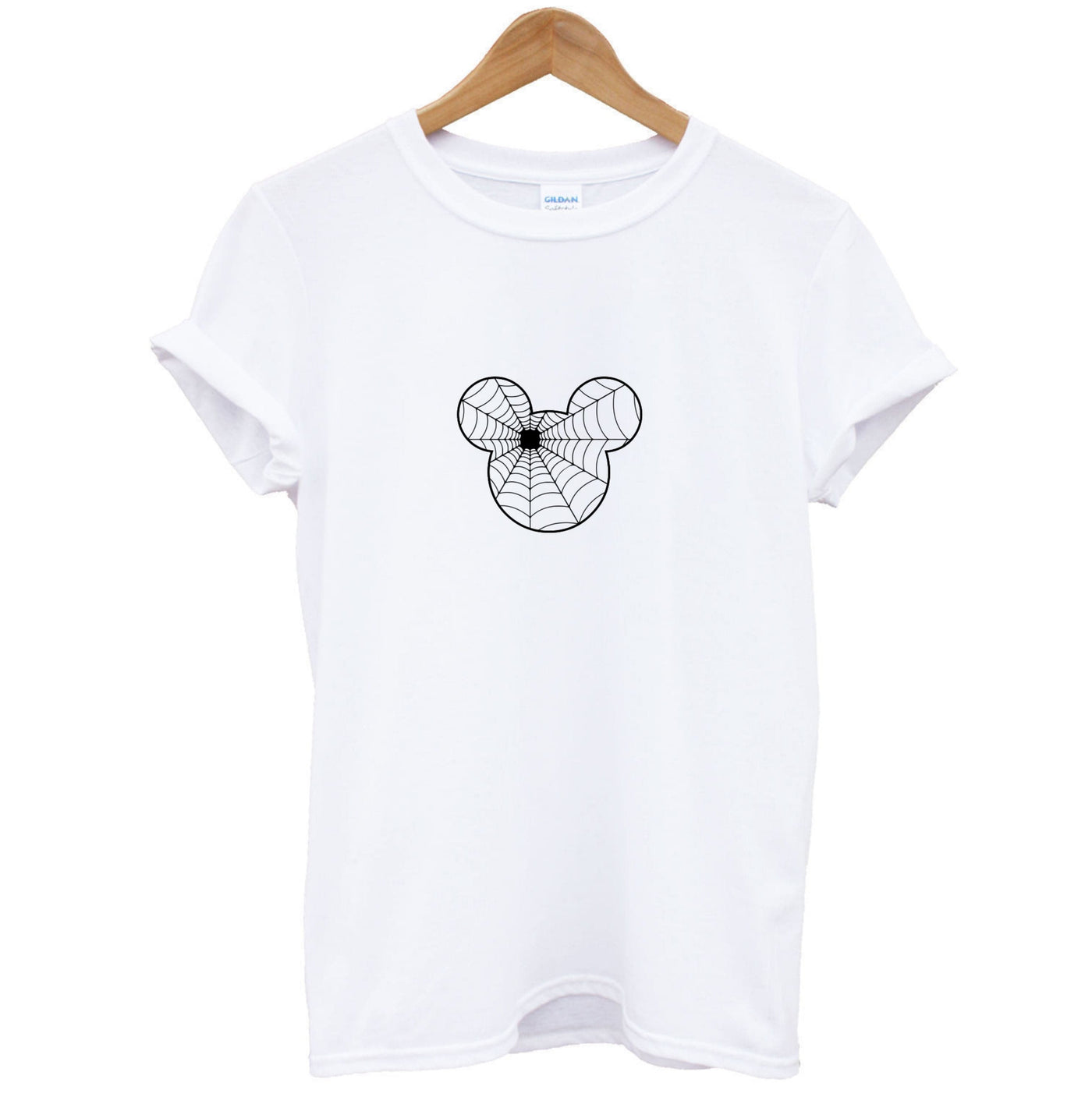 Mickey Mouse Spider Web - Halloween T-Shirt