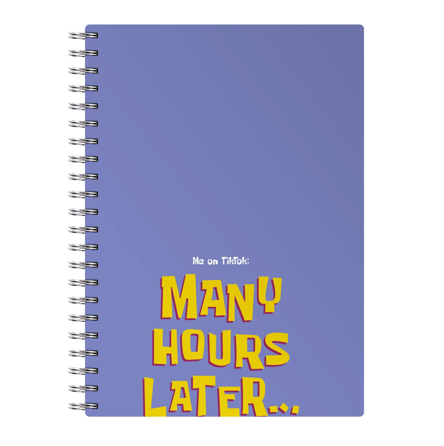 Many Hours Later - Spongebob Notebook