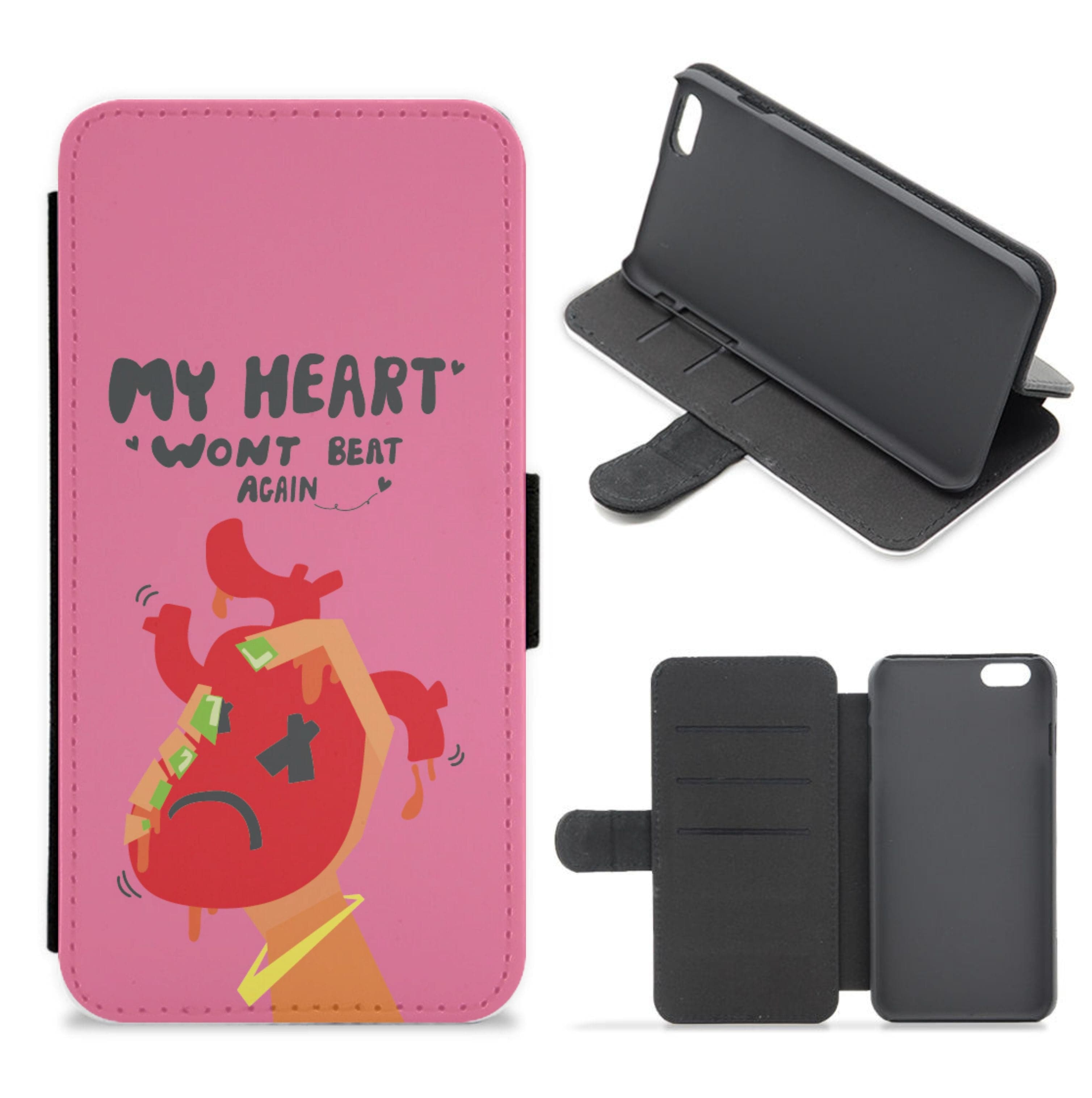 My heart wont beat again Flip / Wallet Phone Case