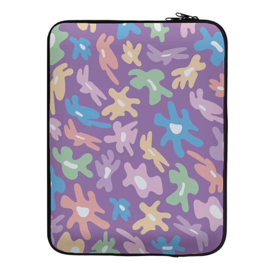 Abstract Flowers- Floral Patterns Laptop Sleeve