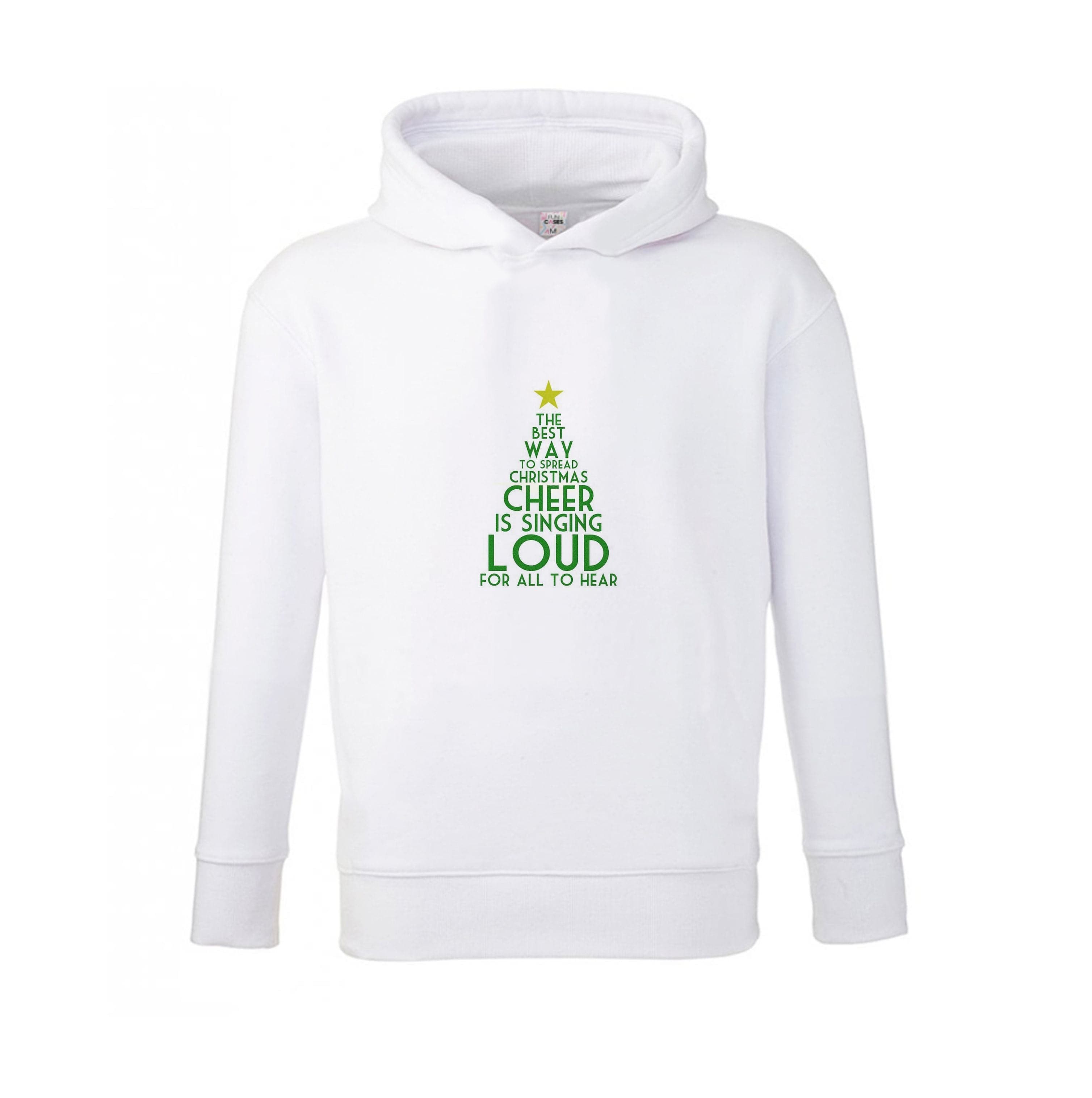 The Best Way To Spread Christmas Cheer - Elf Kids Hoodie