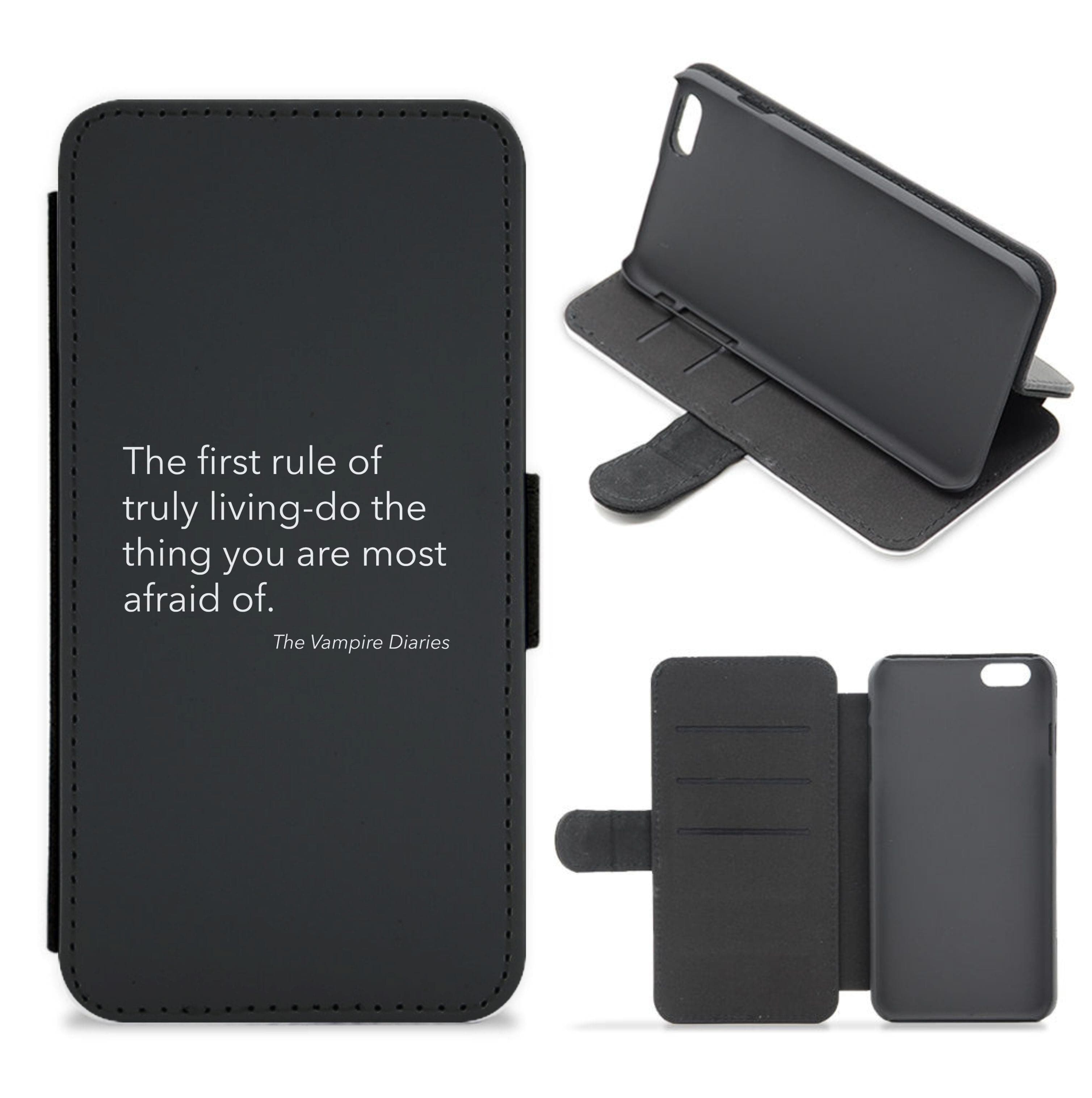 The First Rule Of Truly Living - VD Flip / Wallet Phone Case