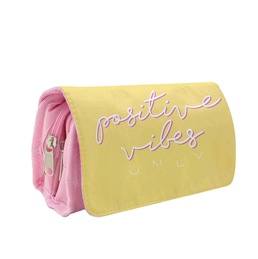 Positive Vibes Only - Yellow Positivity Pencil Case