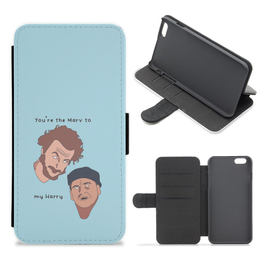 You're The Marv To My Harry - Home Alone Flip / Wallet Phone Case