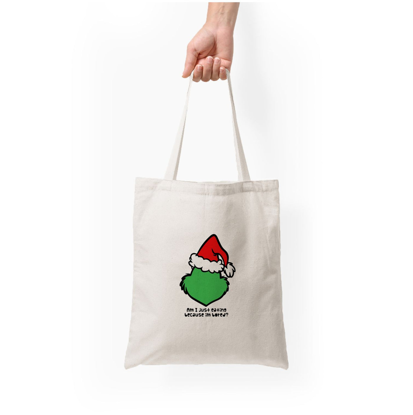 Eating Because I'm Bored - Grinch Tote Bag