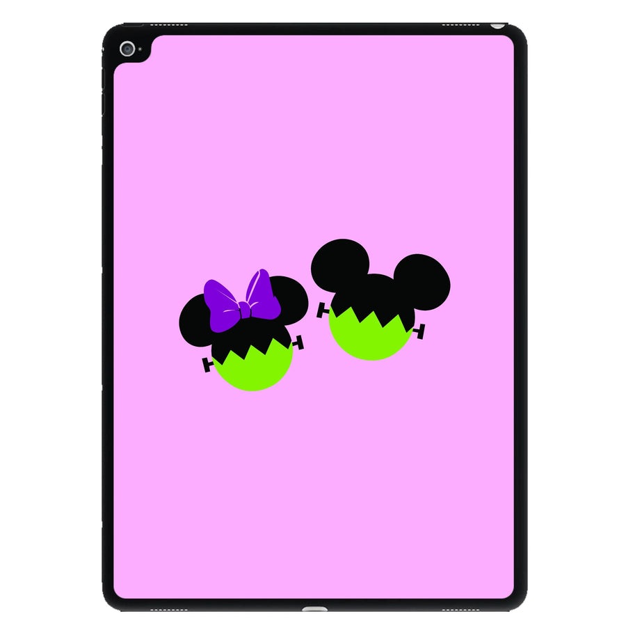 Frankenstein Mikey And Minnie Mouse - Disney Halloween iPad Case