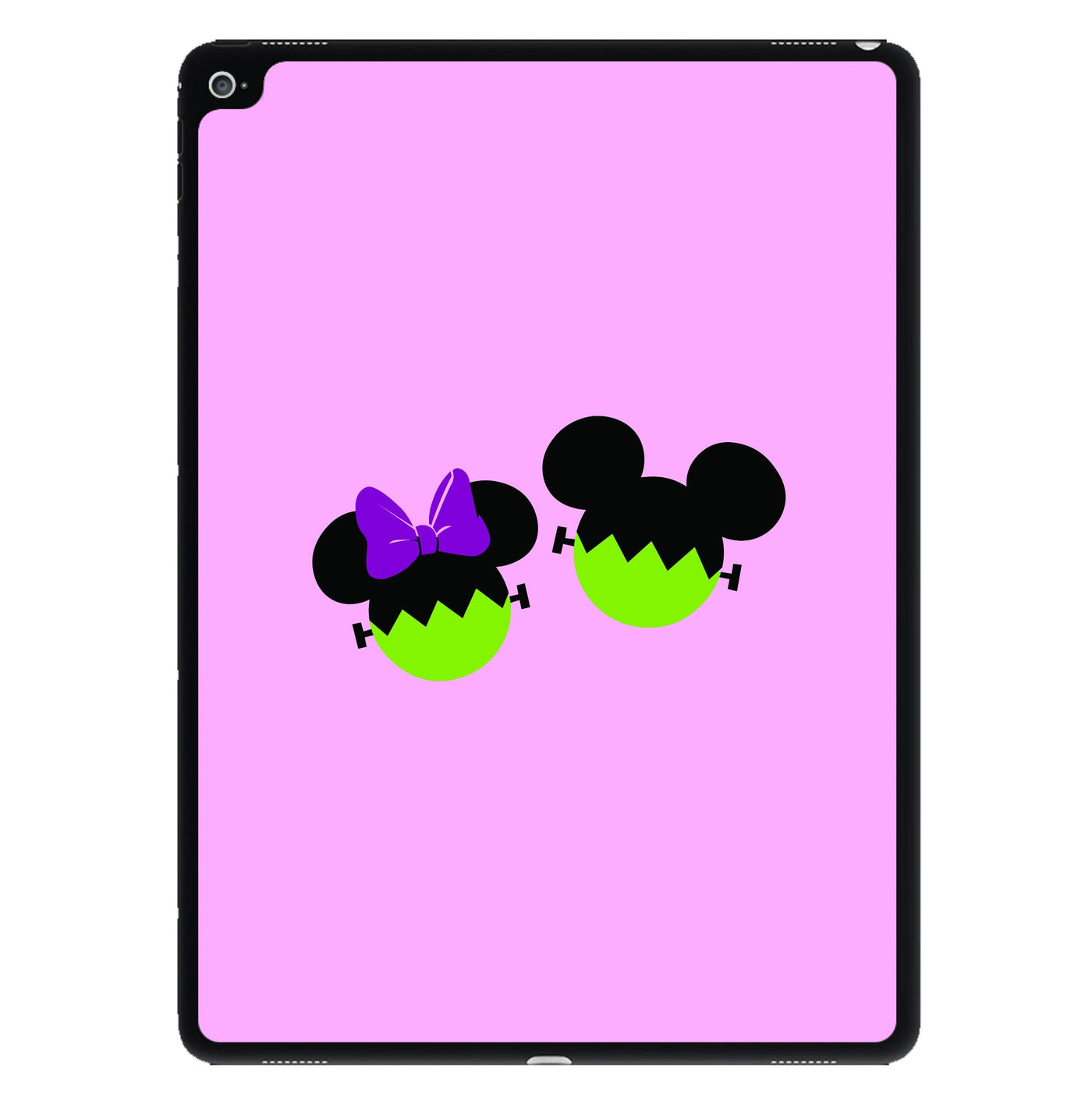 Frankenstein Mikey And Minnie Mouse - Disney Halloween iPad Case