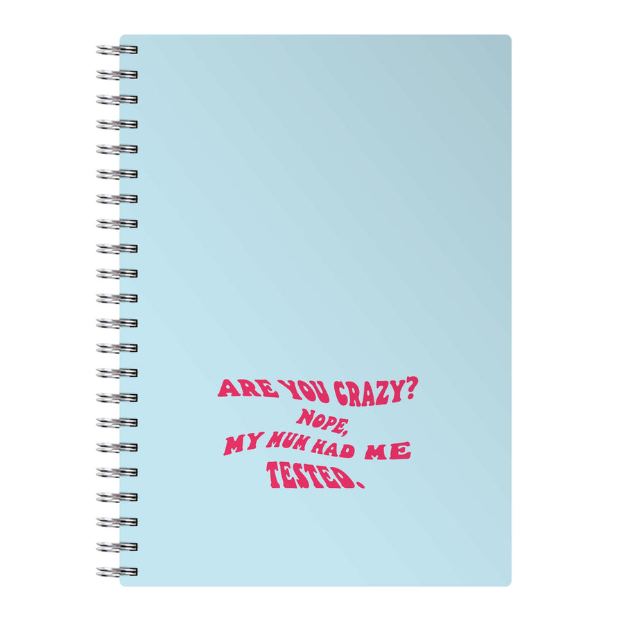 Are You Crazy? - Young Sheldon Notebook