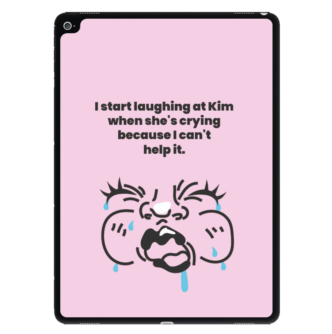 Ugly crying face that she makes - Kourtney Kardashian iPad Case