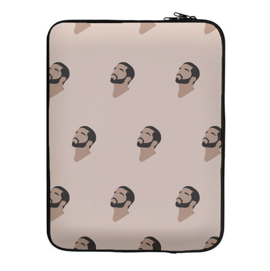 Drake Face Pattern Laptop Sleeve