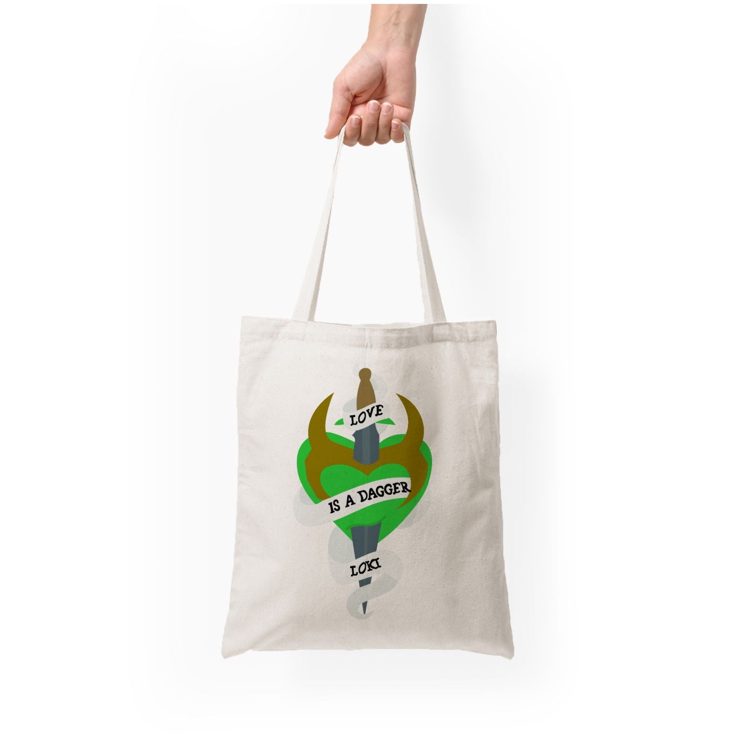 Love Is A Dagger Tote Bag