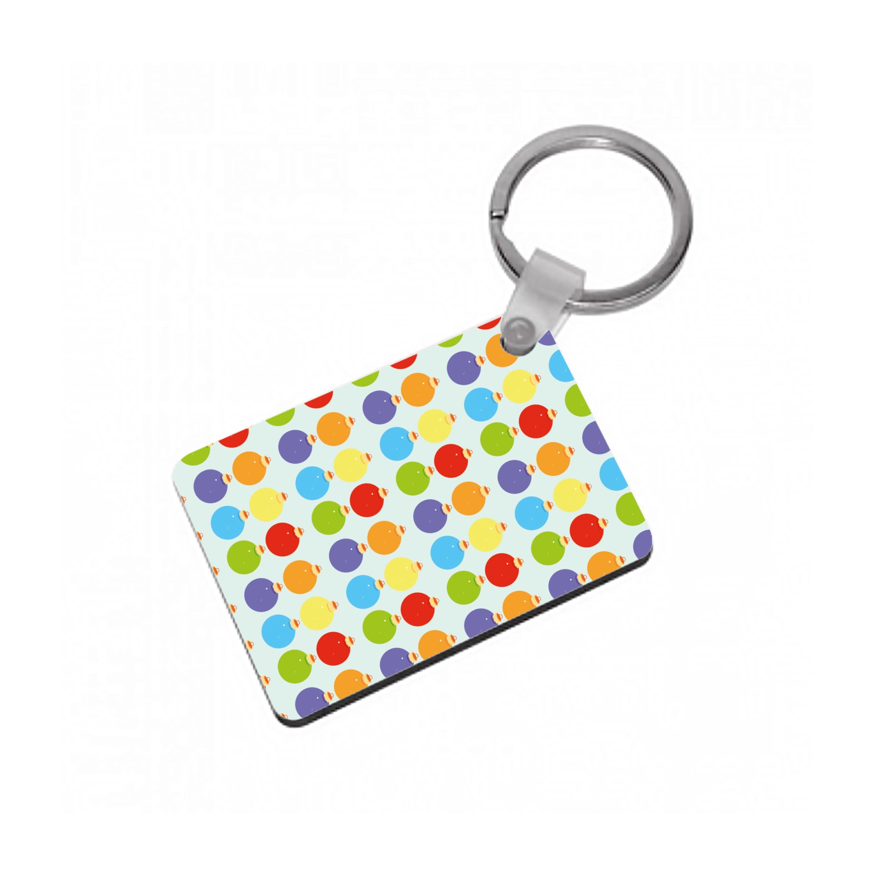 Baubles - Christmas Patterns Keyring