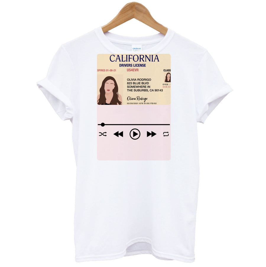 Drivers License - Olivia Rodrigo TikTok T-Shirt