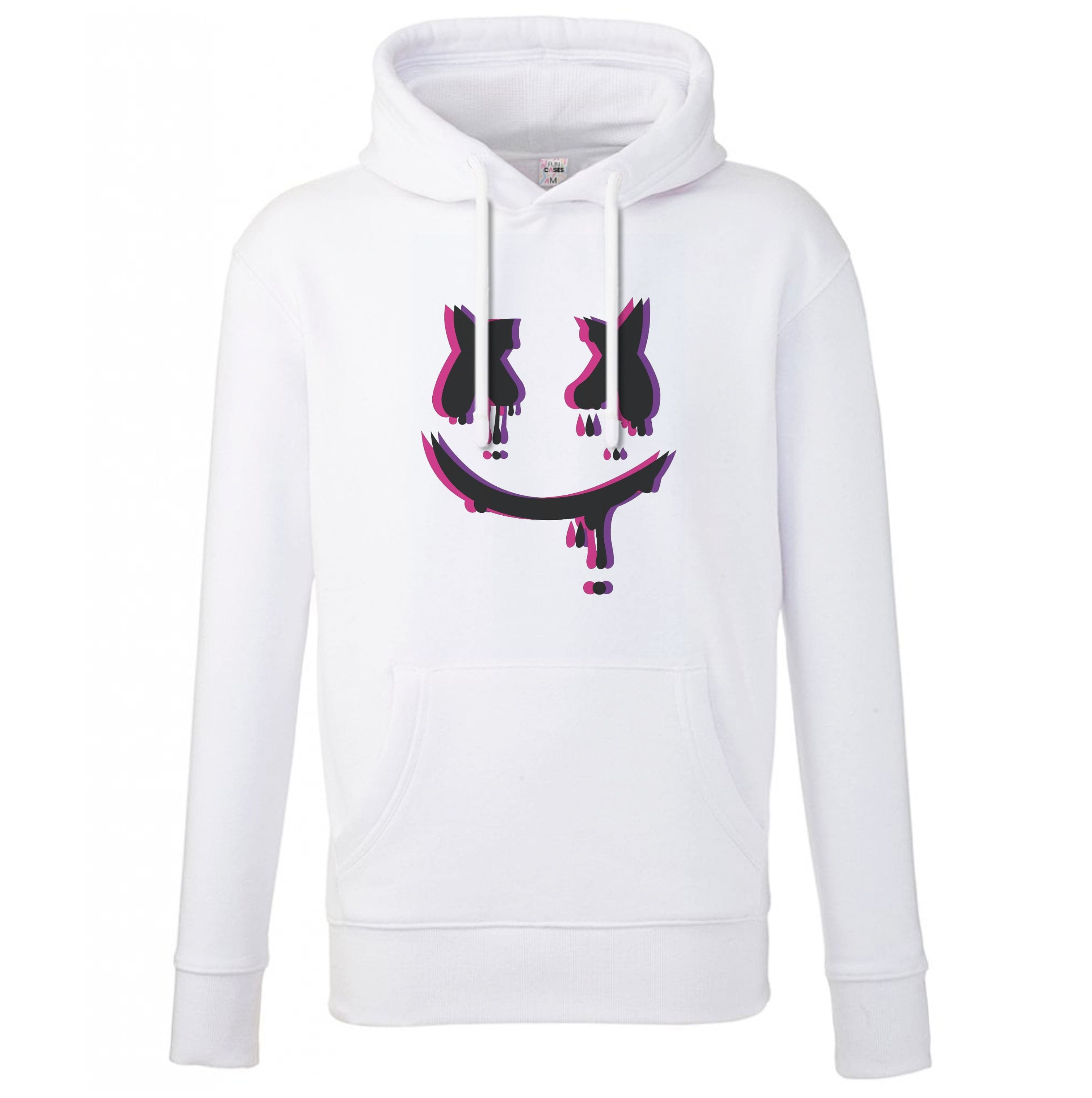 Purple Blur - White Helmet DJ Hoodie