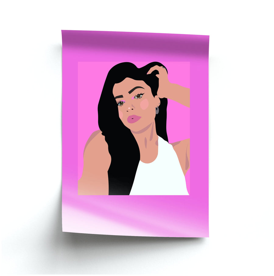 Doing makeup - Kylie Jenner Poster
