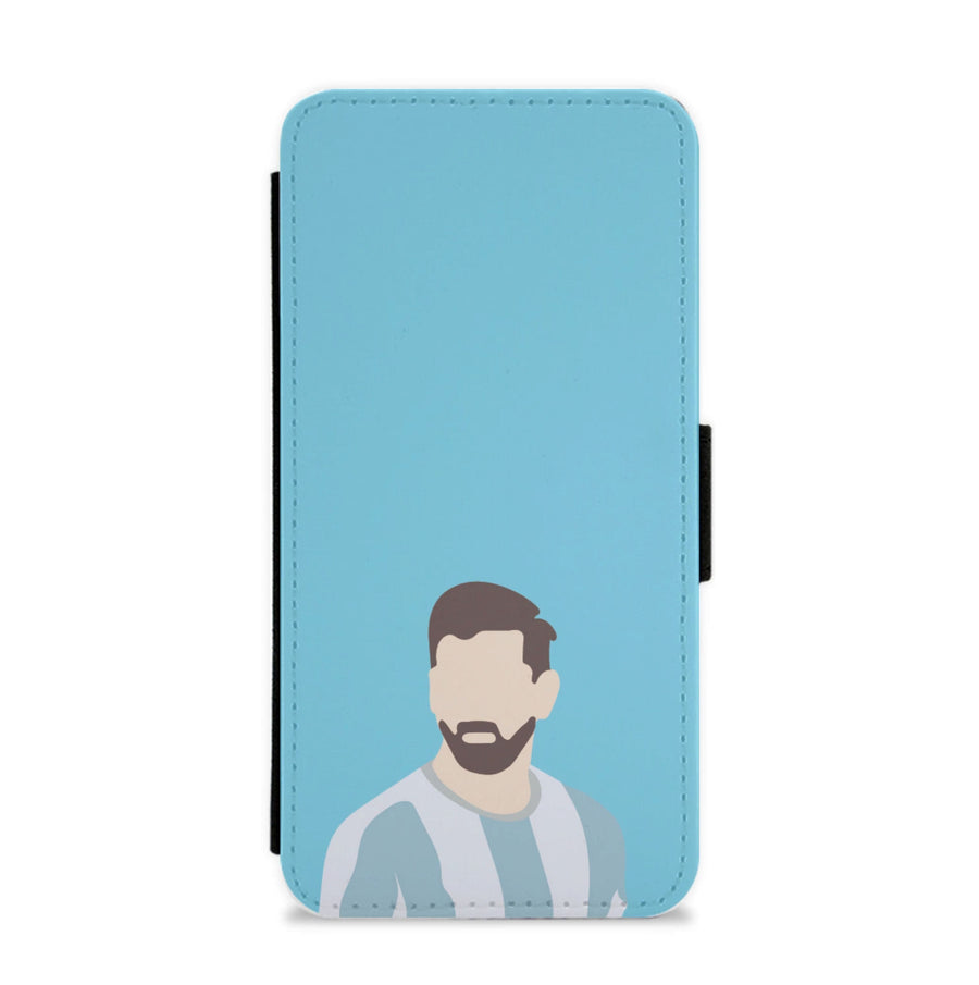 Face - Messi Flip / Wallet Phone Case