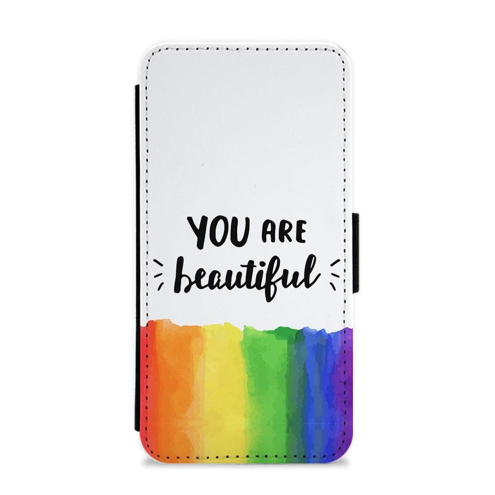 You Are Beautiful - Pride Flip / Wallet Phone Case - Fun Cases