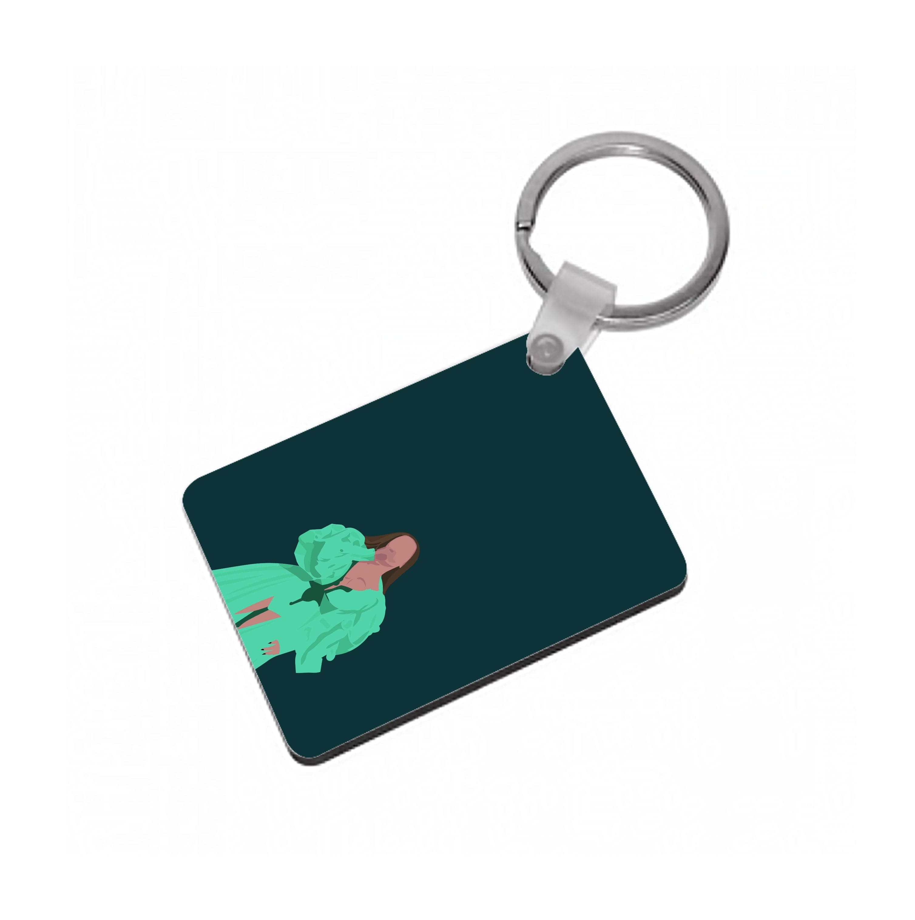 Green Dress - Queen B Keyring